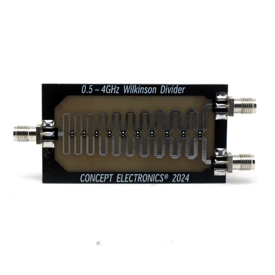 Wilkinson 1-zu-2 HF-Leistungsteiler und -Kombinierer Schwarz für 868M LoRa Helium Miner, 915M, 1090M, SDR und 2.4GHz WiFi - Bild 2