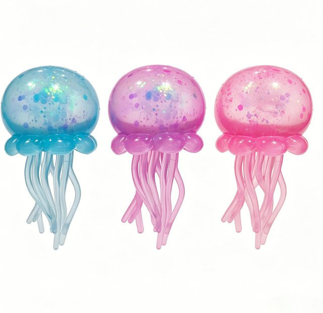 Needoh Fuzz Ball Quallen Squishy Blind Box, Stressabbau-Spielzeug - Bild 1