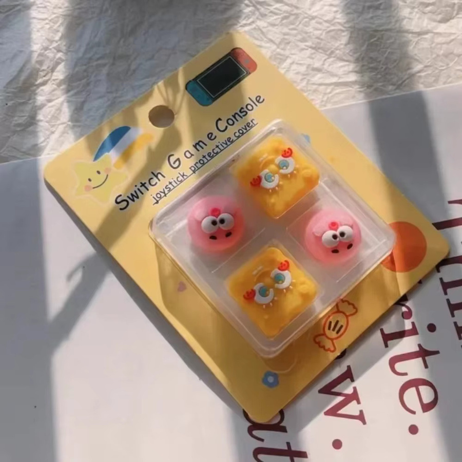 Potdemiel SpongeBob Patrick Star Thumbstick-Kappen für Nintendo Switch Lite, OLED, Pro Controller sowie PS4 und PS5 Controller, Multicolor - Bild 5