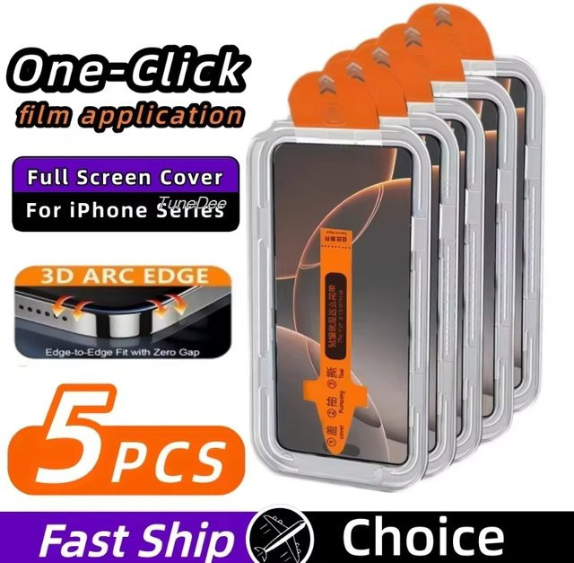 Displayschutz aus gehärtetem Glas mit oleophober Beschichtung für Samsung Galaxy S25 Ultra, S25 FE und S25 Plus, transparent, 1-5 Stück - Bild 1