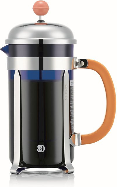 Bodum Chambord Kaffeebereiter in Orange, Pink und Silber mit 0,76 l - Bild 1