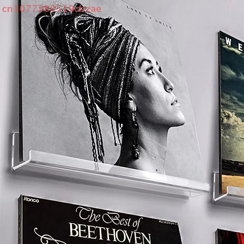 Hoeaden Wandhalterung für Schallplatten aus transparentem Acryl zur Präsentation deiner LPs - Bild 5