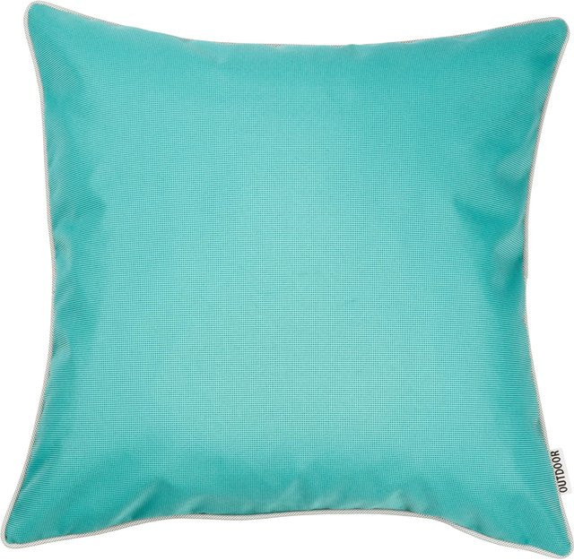 Viva Domo Outdoor-Kissenhülle quadratisch in Blau und Türkis mit fleckenabweisendem Outdoor-Stoff - Bild 1