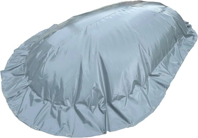 CF Aeroshield Luftkissen Poolabdeckung aufblasbare Abdeckplane oval in Grau mit Ösen und Spannseil B: 490 cm, T: 300 cm - Bild 1