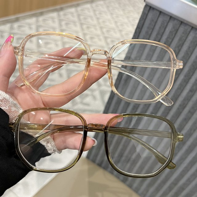 RELEN Korrektionsbrille, Unisex, Vollrand, Quadrat, Kunststoff, transparent, Blaulichtfilter - Bild 1