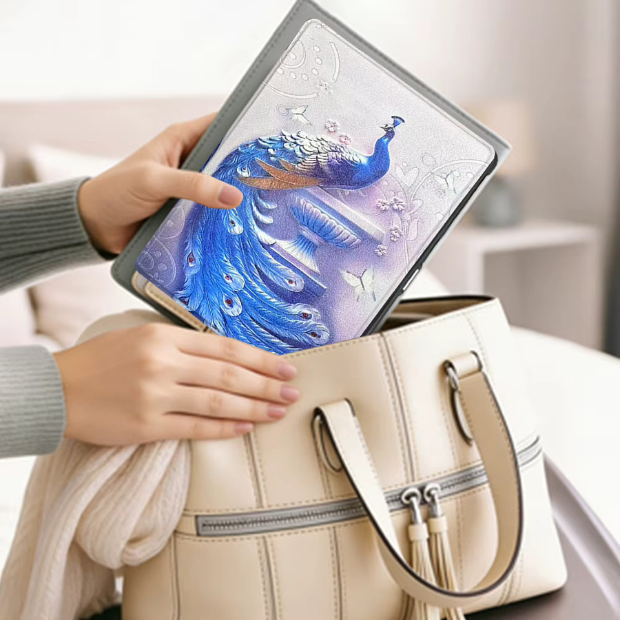Transparente Acryl-Schutzhülle mit Handschlaufe für Onyx Boox Go 6 (6 Zoll, 2024) in Blau - Bild 3