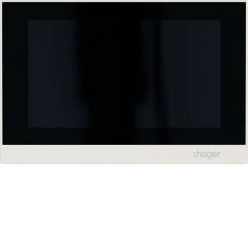Hager IP-Video-Türsprechanlage 2-Draht mit WLAN Inneneinheit in Weiß - Bild 1