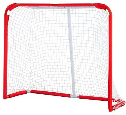 VEVOR Youth Street Hockey Net Steel White/Red - Bild 1