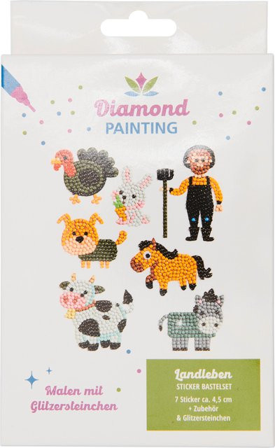 iden Diamond Painting Sticker Landleben Bastelset Bunt / Mehrfarbig - Bild 1