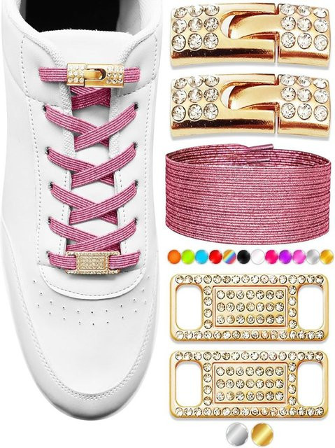 Schnürsenkel Charms Bling Diamond Cross Locks, Damen - Bild 1