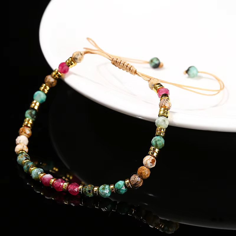 Armband Buy Bao Ji, geflochten, Afrika Türkis Chalcedon, Damen - Bild 2