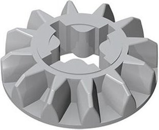 Yiran toy 6589 Zahnrad 12 Zähne, Bausteine Bausatz, 10-teiliges Set, grau, ab 6 Jahren - Bild 1