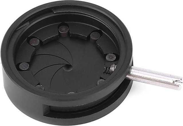 TOMTOP Mikroskop-Irisadapter mit einstellbarer Blende und optischer Membran in Schwarz für Mikroskop SK23 - Bild 1