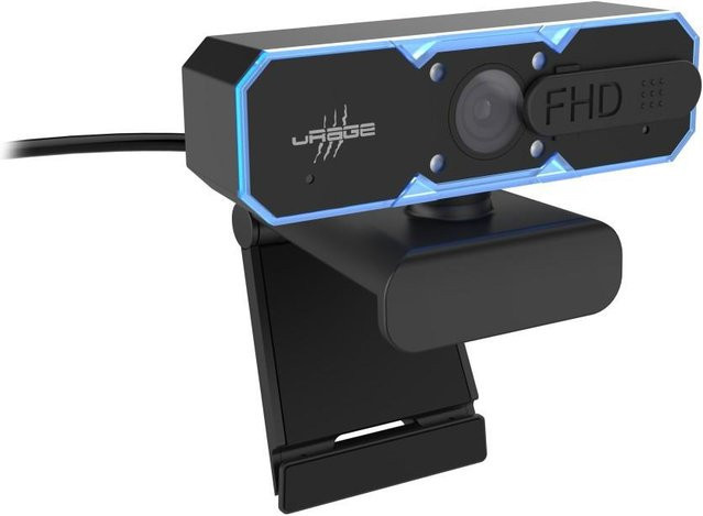 uRage Streaming-Webcam REC 900 FHD mit Spy-Protection, Schwarz - Bild 1