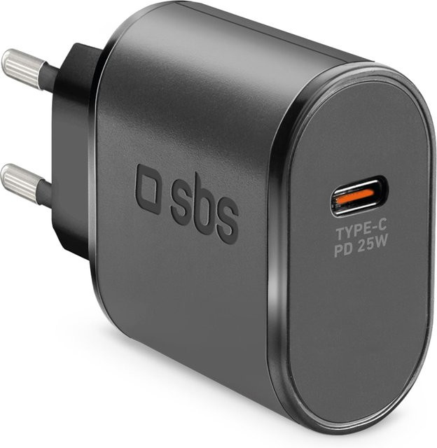 SBS USB-C Power-Delivery-Ladegerät mit 25 W in Schwarz - Bild 1