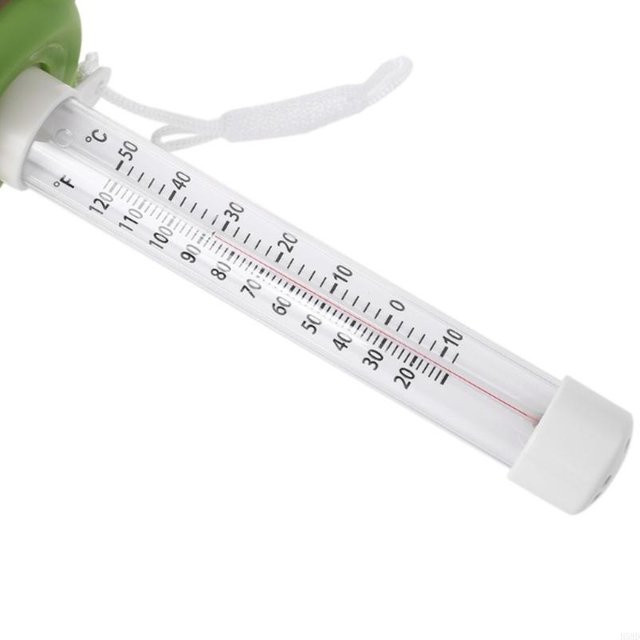 Schwimmendes Pool-Thermometer mit großem Display und Haltegurten in Pink - Bild 1
