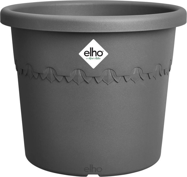 Elho Blumentopf Algarve Cilindro in Anthrazit, Durchmesser: 35 cm, Höhe: 29 cm - Bild 1