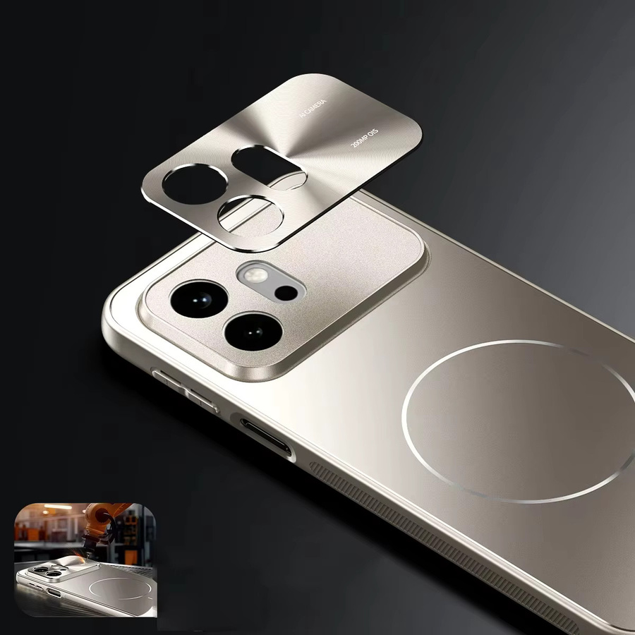 Stoßfeste magnetische Handyhülle für Honor 600 und Honor 600 Pro in Schwarz mit mattem Finish und Kameraschutz - Bild 5