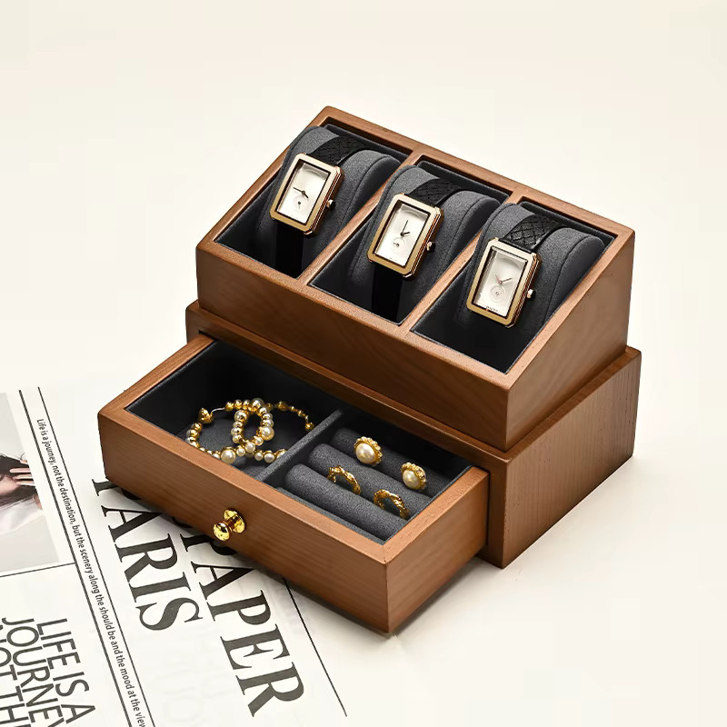 Oirlv Uhrenbox Holz, 2-lagig, Unisex - Bild 2