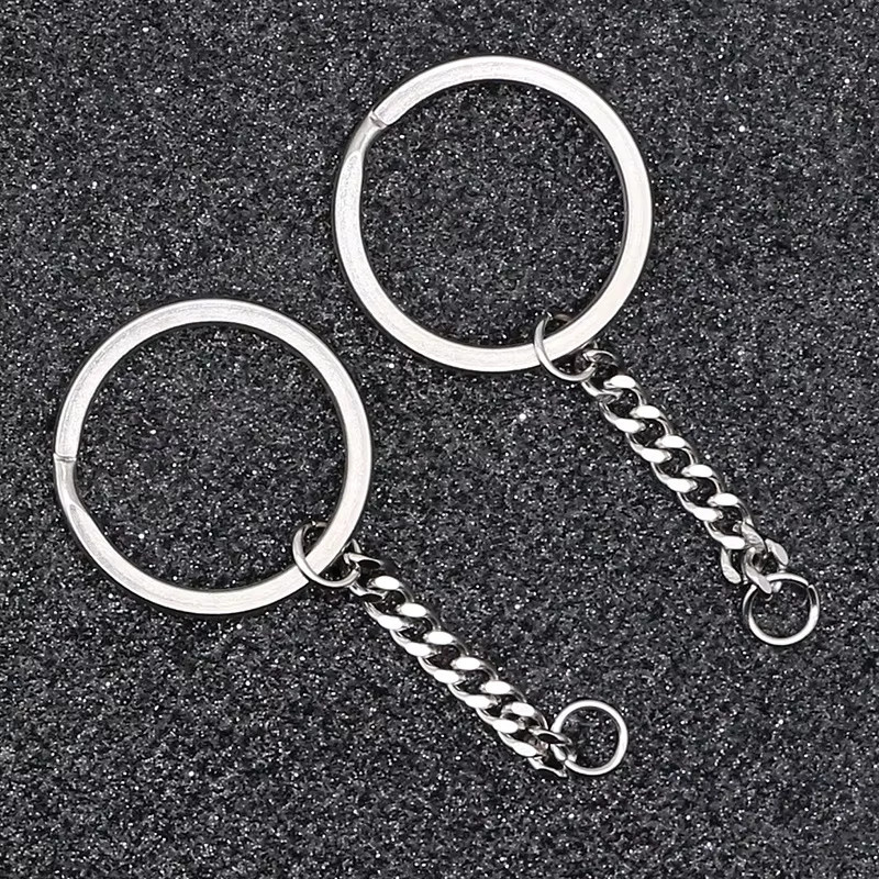 Aiovlo Schlüsselanhänger-Set, Edelstahl, Silber, Unisex - Bild 2