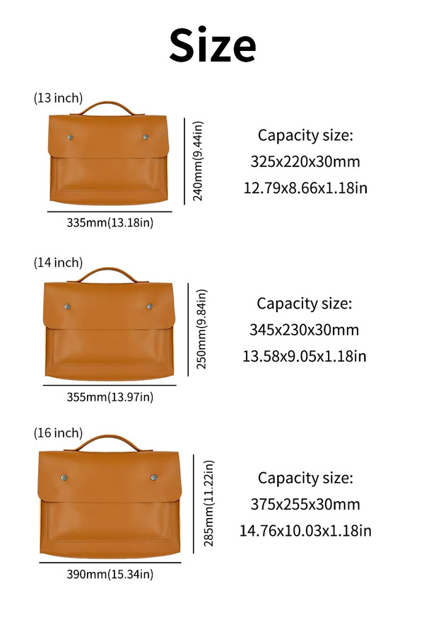 Wasserdichte Notebook-Hülle Quoko Laptop Tasche für 13,3 bis 15,6 Zoll als Schultertasche oder Aktentasche für MacBook Air und Pro in Blau oder Braun - Bild 2