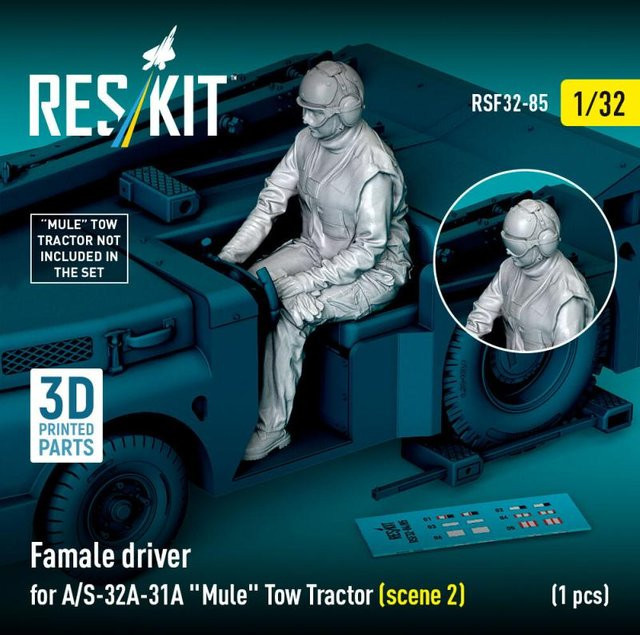 ResKit Models Female driver for A/S-32A-31A Mule Tow Tractor, 1-teiliges Set - Bild 1
