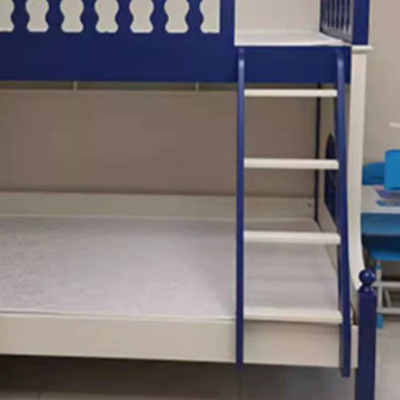 ZHIO Kinderbett für Mädchen in Blau mit modernem Design und Sicherheitsgitter, B/T: 120 x 190 cm - Bild 3