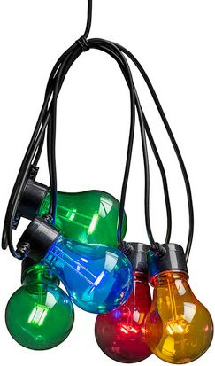 Konstsmide LED-Lichterkette RGB Multicolour in Schwarz mit 4,8 W und IP44 Schutz - Bild 1