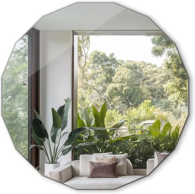 Tulup Wandspiegel Modern Geometrisch B/H: 80 x 80 cm - Bild 1