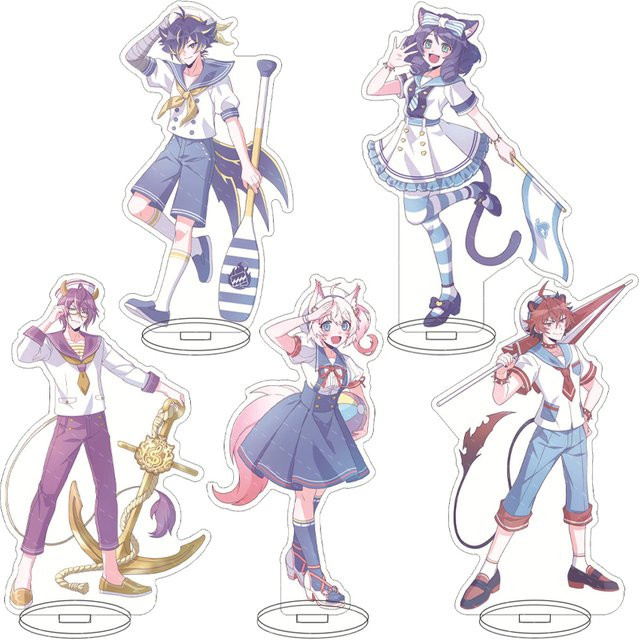 Bandai SHOW BY ROCK!! Cyan Chuchu Moa Crow Rom Shu Zo, Einzelfigur, Acryl mit Ständer - Bild 1