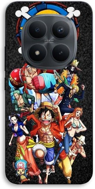 MANIACASE Handyhülle für Xiaomi Redmi Note 15 Pro Plus 5G aus Silikon TPU mit One Piece Monkey Luffy Design in Schwarz und Multicolour - Bild 1