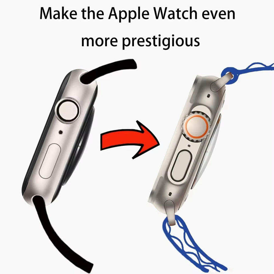 HUBANDE Displayschutzfolie für Apple Watch, Silikon, Silber, Unisex - Bild 2