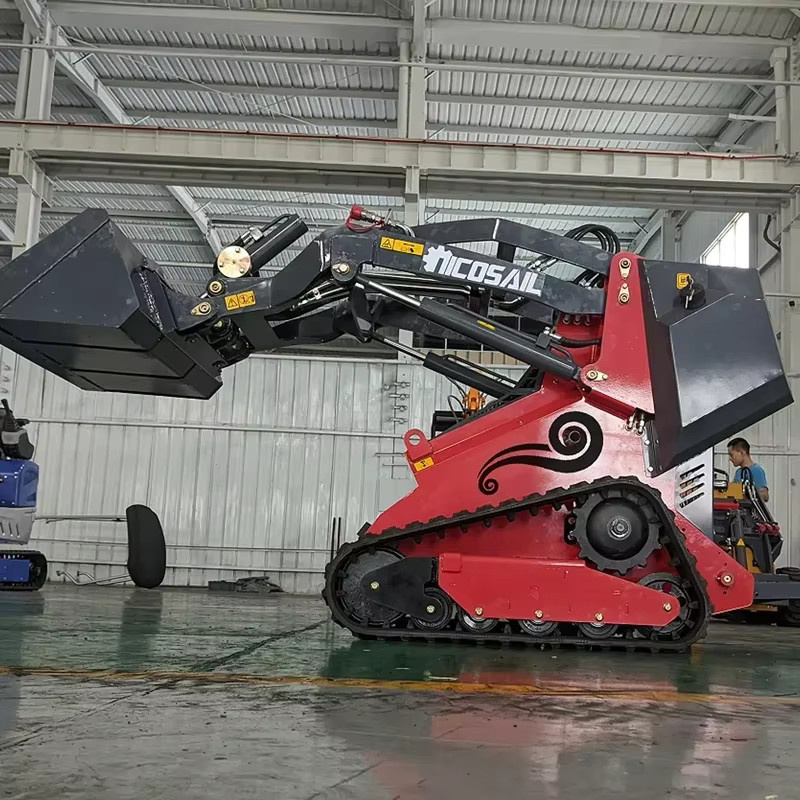 Kompakter Radlader Mini-Kompaktlader mit EURO5 und EPA Standard in Rot - Bild 1
