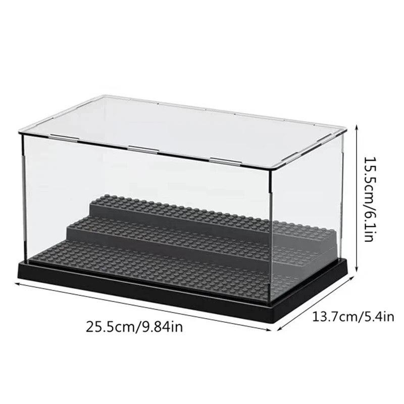 Wucifang Bags Staubdichte Acryl Vitrine für Bausteine und Modelle in Transparent und Grau - Bild 2
