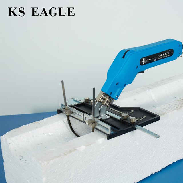 KS EAGLE Elektrischer Schaumstoffschneider in Blau mit Thermomesser zur Styroporformung, 100–250 W - Bild 1