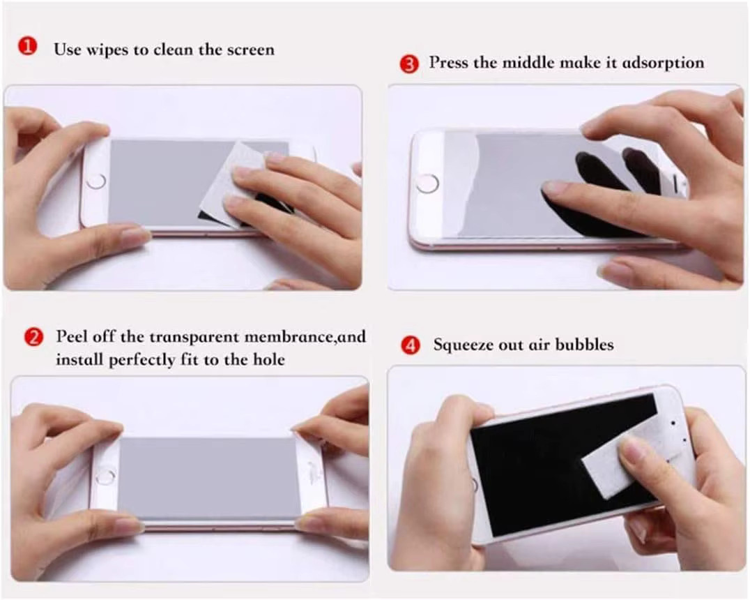 3 Stück Displayschutzfolien aus gehärtetem Glas für Huawei P10 P20 P30 P40 Lite und Mate 20 Lite, transparent, 9H Härtegrad - Bild 3
