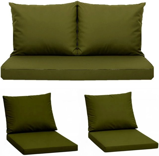 Setgarden Komfort Set Gartenloungekissen für Technorattan-Möbel in Grün, 1-teilig, B: 120 cm, T: 50 cm - Bild 1