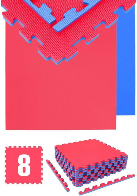 eyepower Bodenschutzmatte Blau 8er Set B/T/H: 63 x 63 x 2 cm - Bild 1