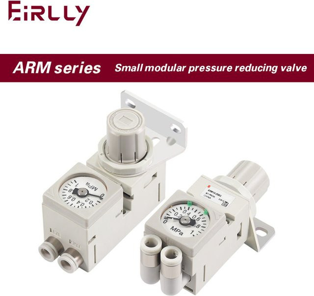 EIRLLY Mikrodruckregelventil ARM10-10F2-06-08-18-20BG pneumatisches kleines modulares Druckminderventil - Bild 1