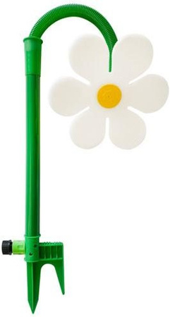 Eclat Tanzende Blume Rasensprenger mit 360-Grad-Drehung in Weiß