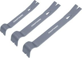 Kraftwerk Brechstangen-Set aus Karbonstahl in Grau, 3er-Set mit Längen von 30 cm, 38 cm und 45 cm - Bild 1