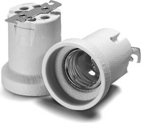 Houben Porzellan-Lampenfassung E40 in Weiß - Bild 1