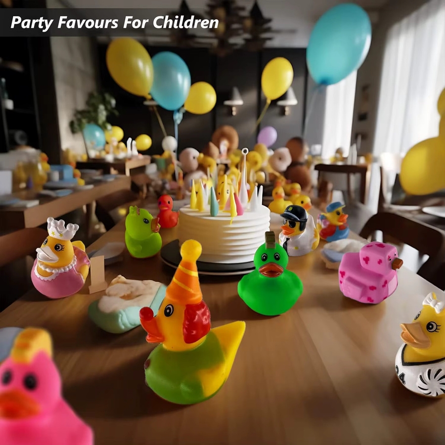 BXA Gummi-Ente, Badespielzeug-Sortiment, Bunt / Mehrfarbig - Bild 4