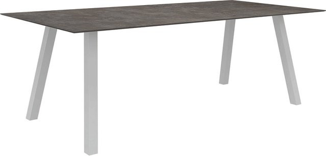 Stern Tisch Interno mit Silverstar 2.0 Stone Platte, weiß, B/T: 220 x 100 cm - Bild 1