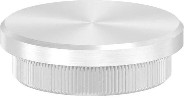 FeNau Einsteckkappe aus Edelstahl V2A in Silber für Rohre mit Ø 42,4 mm und 3,0 mm Wandstärke - Bild 1