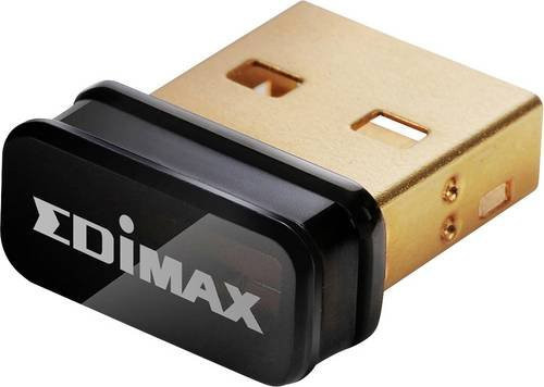 Edimax N150 WLAN Adapter USB 2.0 Single Band WiFi 4 in Schwarz - Bild 1
