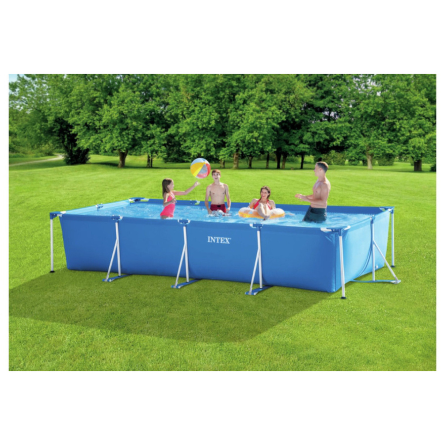 Intex Frame Swimming Pool Set Serie Family V, blau, B/H/T: 450 x 84 x 220 cm, inklusive Kartuschenfilteranlage - Bild 2