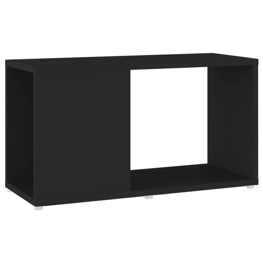 vidaXL TV-Schrank Schwarz aus Holzwerkstoff B/T/H: 60 x 24 x 32 cm - Bild 2