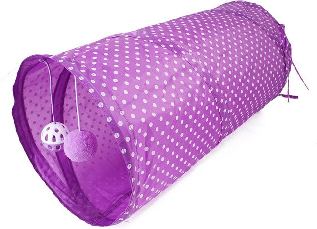 TOMTOP JMS Katzentunnel Spielzeug, zusammenklappbar, Lila violett - Bild 1