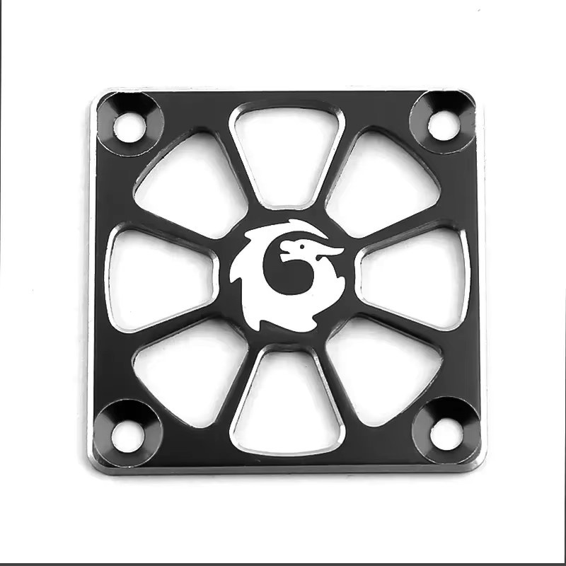 TIMEA Lüfterschutz aus Aluminiumlegierung, Schwarz, Metall, Zubehör - Bild 2